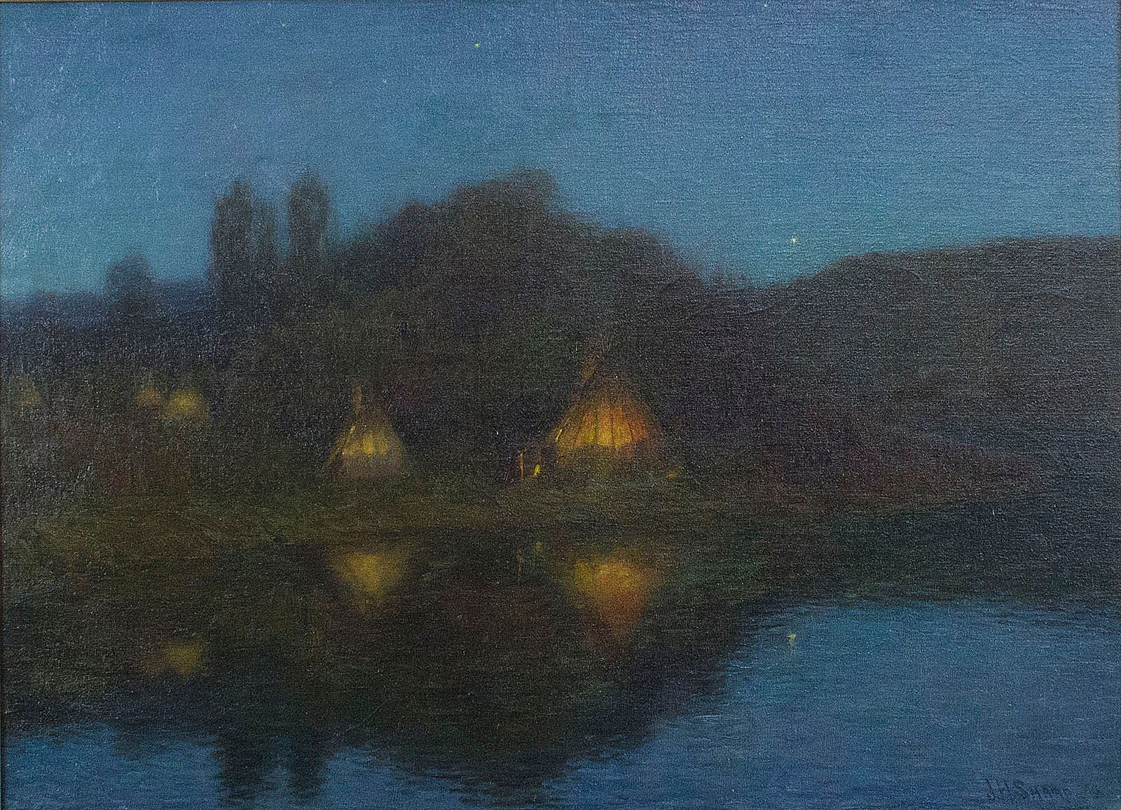 Untitled; Teepees at Night?